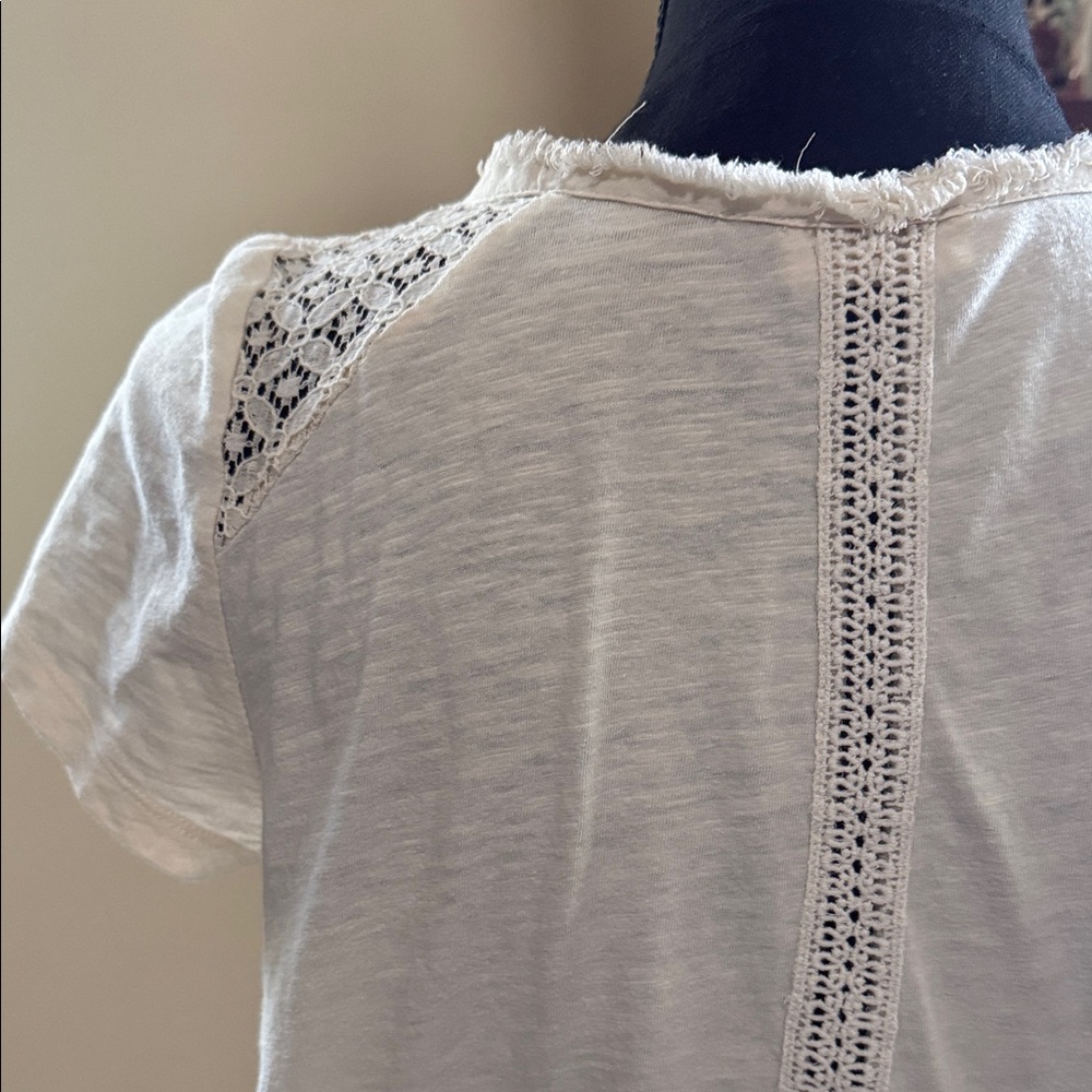 Meadow Rue Cream Lace Blouse - Picture 4 of 7